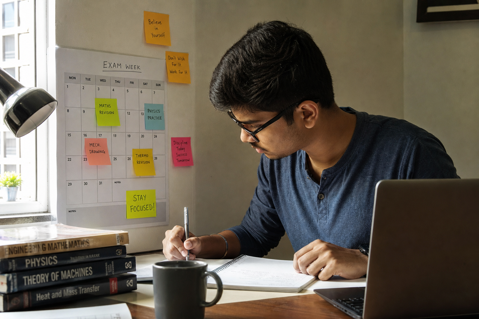 Exam-week time management for engineering students